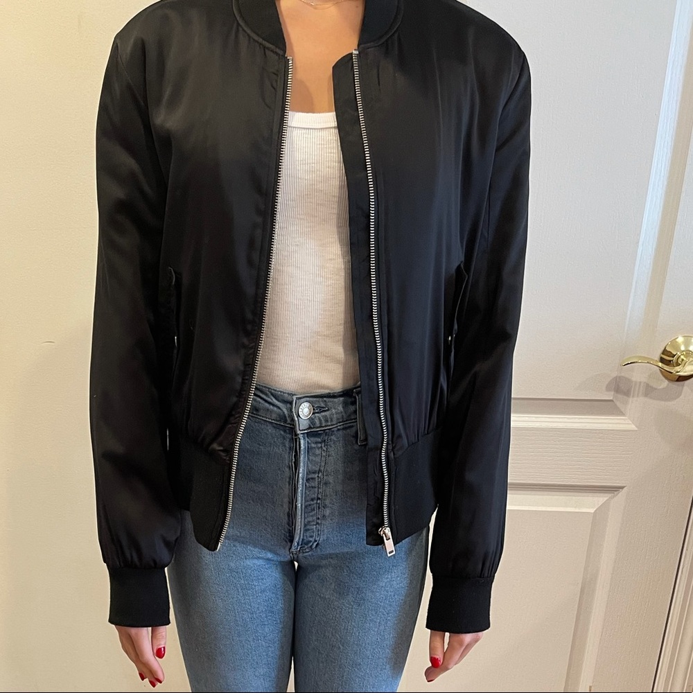 Zara Basic Collection Bomber Jacket - image 2